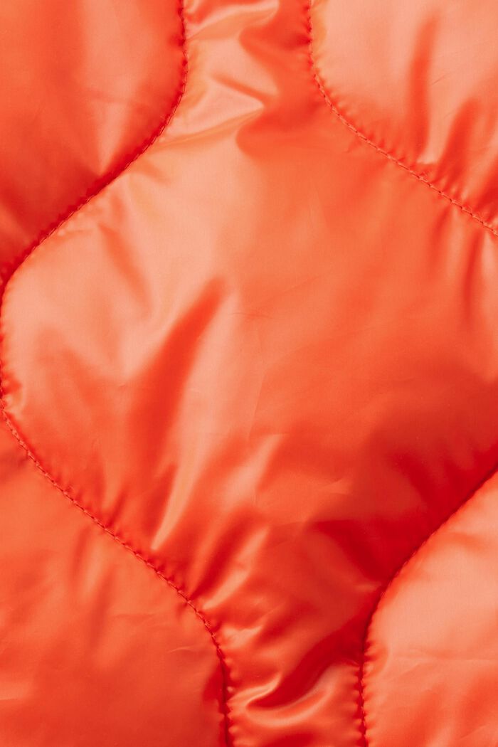 Gesteppte Puffer Jacket mit Kapuze, ORANGE RED, detail image number 5