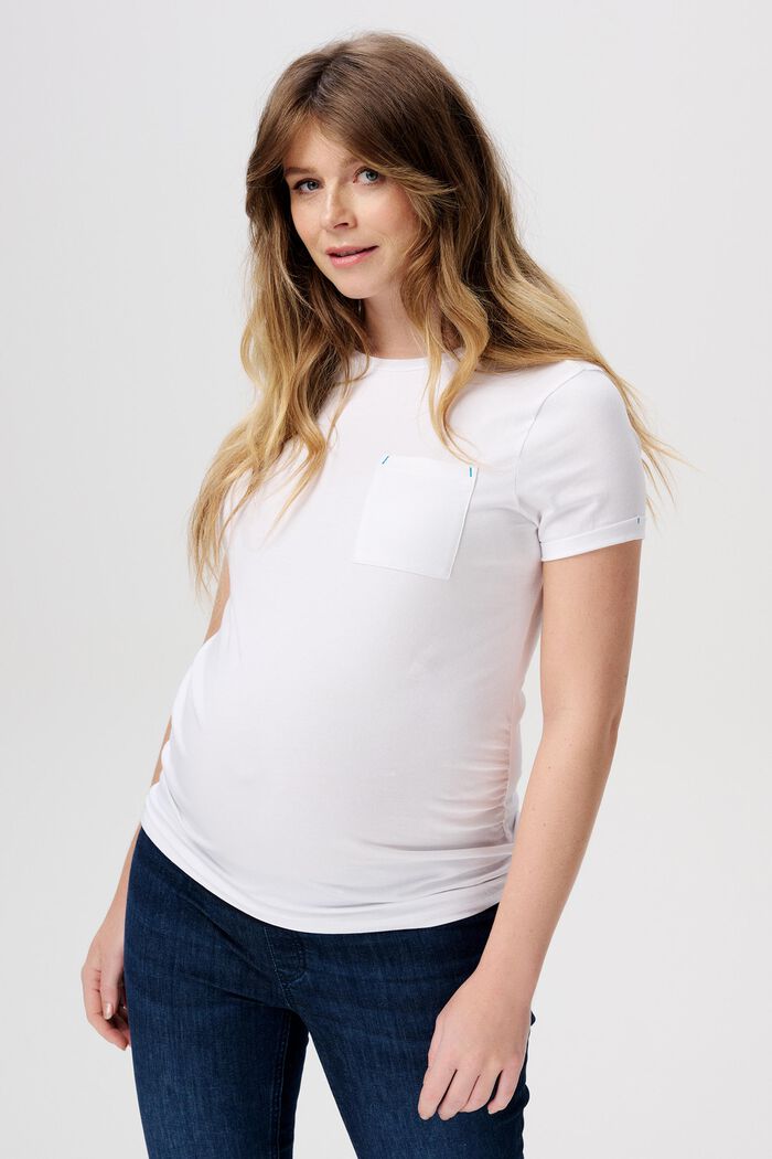 MATERNITY T-shirt à manches courtes, BRIGHT WHITE, detail image number 0