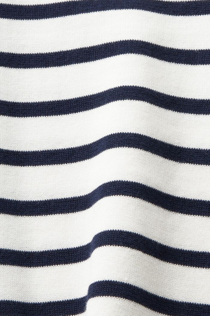 Sweat-shirt rayé à col ras-du-cou, OFF WHITE, detail image number 5
