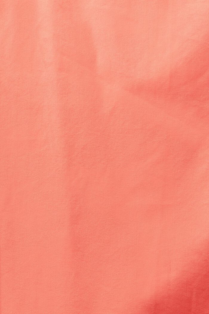 Chemise en popeline de coton, CORAL RED, detail image number 4