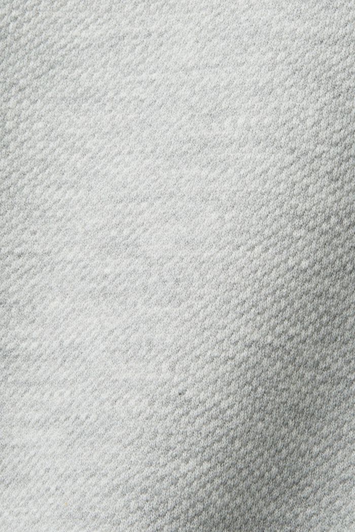 Sweat-shirt logoté en molleton et mesh, LIGHT GREY, detail image number 5