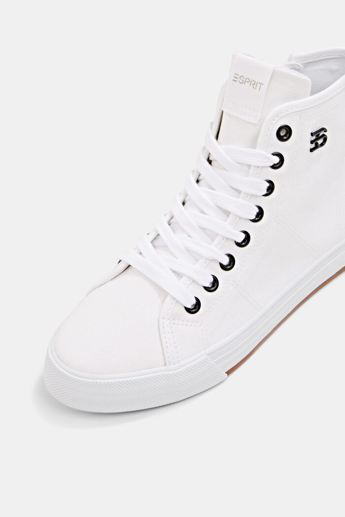 Sneaker mit hohem Schaft, WHITE, detail image number 4