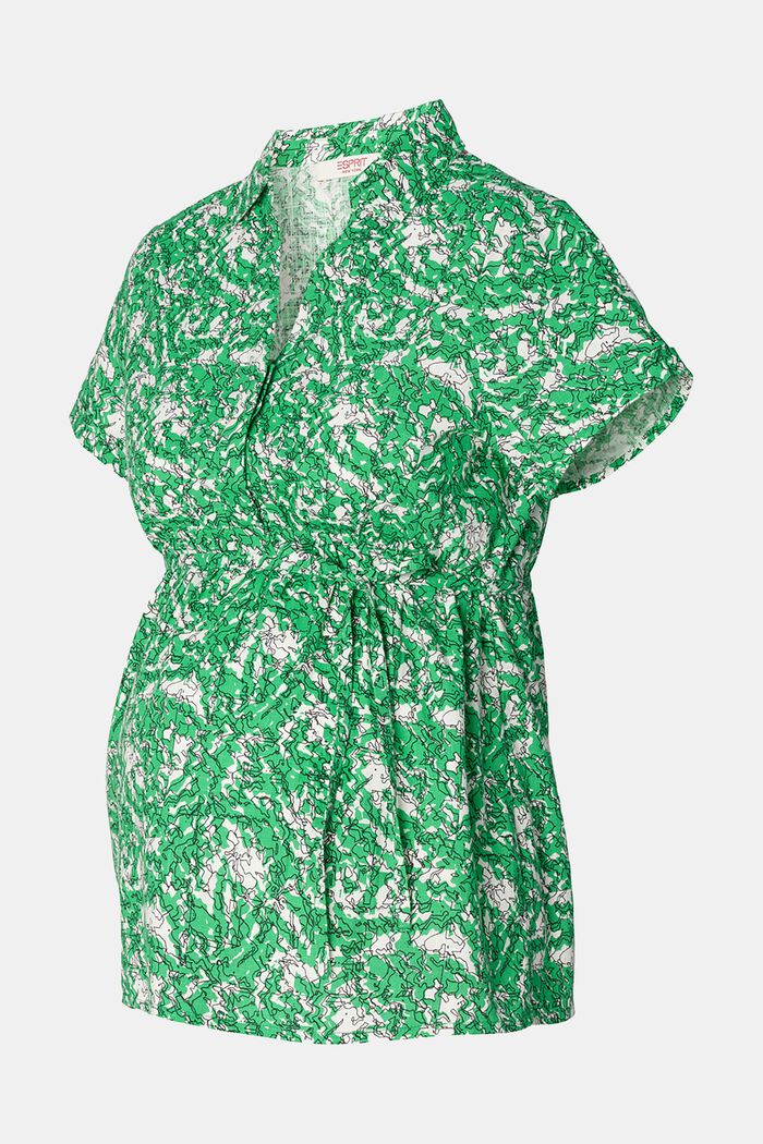 MATERNITY Bluse mit Print, BRIGHT GREEN, detail image number 4