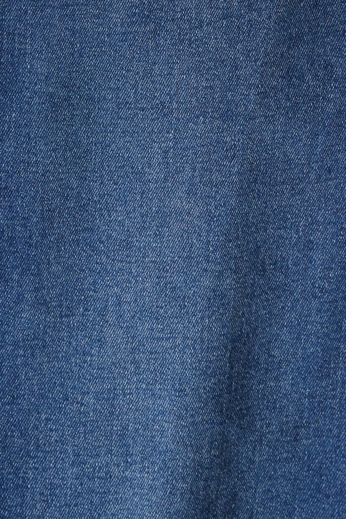 Jean stretch en coton bio, BLUE DARK WASHED, detail image number 4