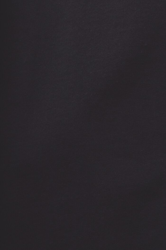 T-shirt unisexe en jersey de coton bio imprimé, BLACK, detail image number 6