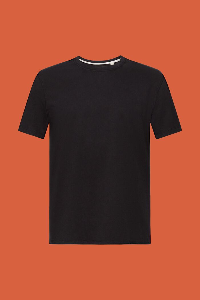 Jersey-T-Shirt, 100% Baumwolle, BLACK, detail image number 6