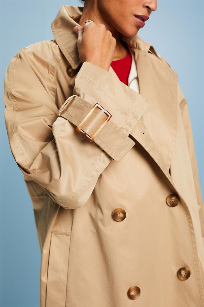Trench-coat à boutonnage croisé, BEIGE, detail image number 3