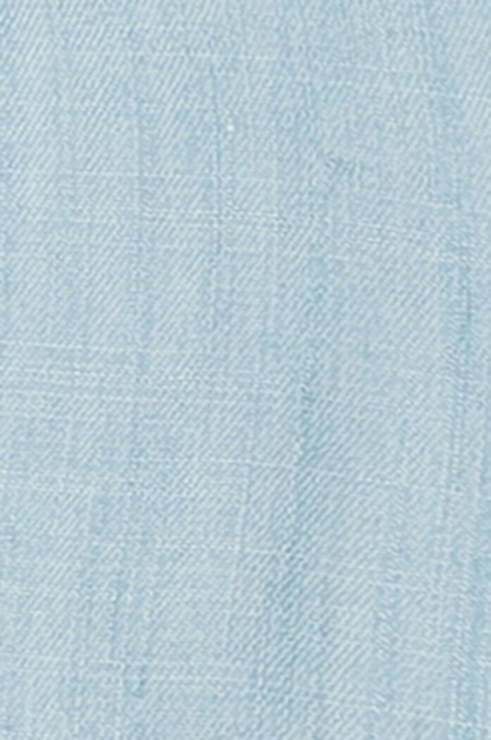 Mini robe-chemise munie d’une ceinture à nouer, BLUE LIGHT WASHED, detail image number 5