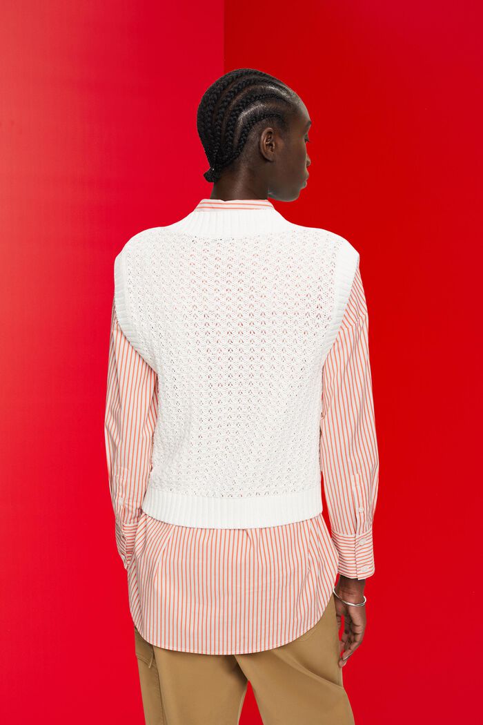 Pull en maille lâche, OFF WHITE, detail image number 3