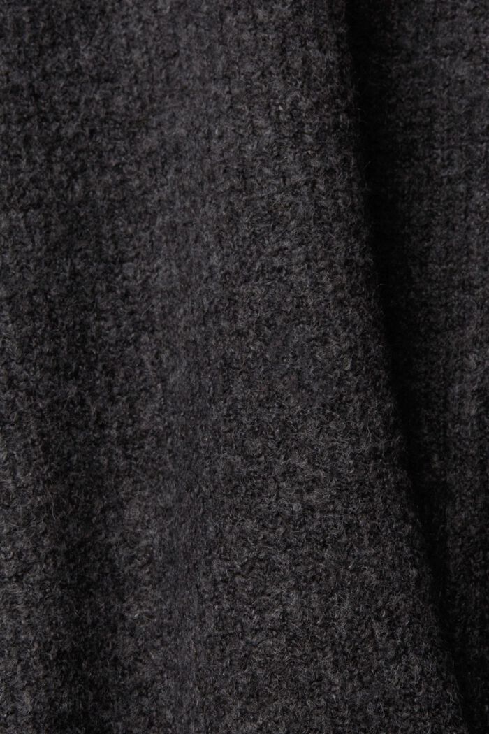 Pull en maille de laine mélangée, ANTHRACITE, detail image number 1
