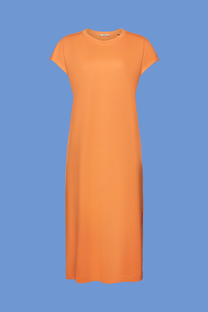 Midi-Kleid aus Jersey, ORANGE, detail image number 6