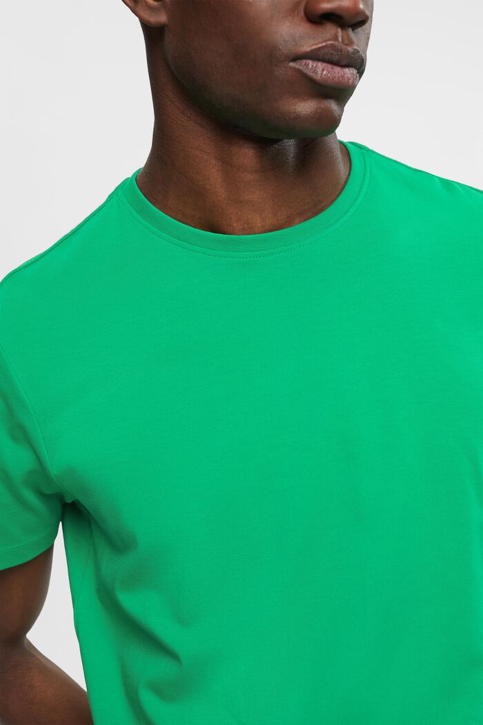 T-shirt de coupe Slim Fit en coton Pima, GREEN, detail image number 2