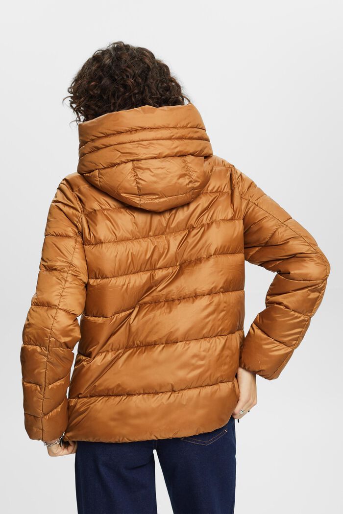 Recyclée : la veste matelassée à capuche, CARAMEL, detail image number 3