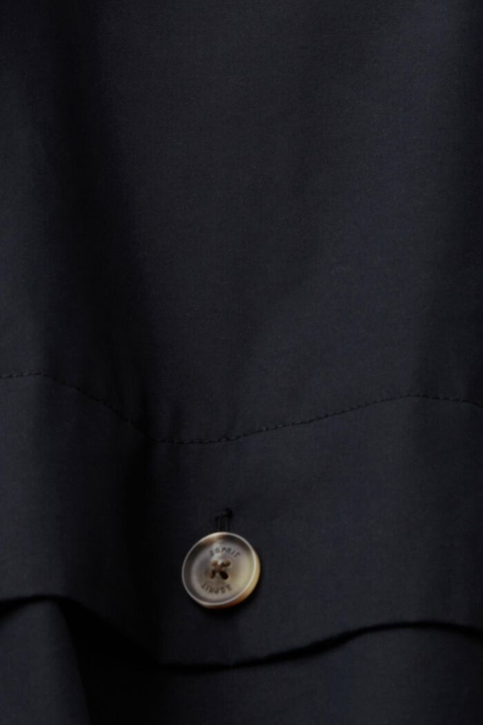 Kurzer Trenchcoat mit Gürtel, BLACK, detail image number 6