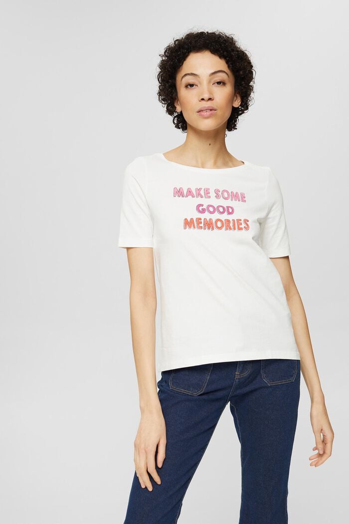 Statement-T-Shirt aus 100% Bio-Baumwolle