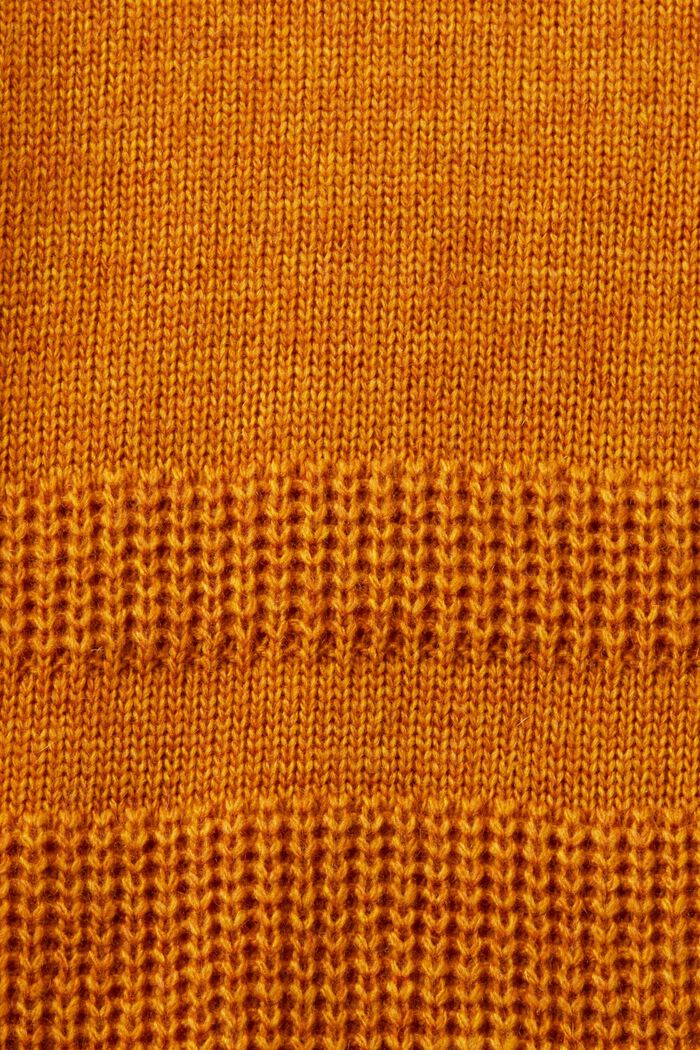 Pull-over à col rond de coupe carrée, HONEY YELLOW, detail image number 5