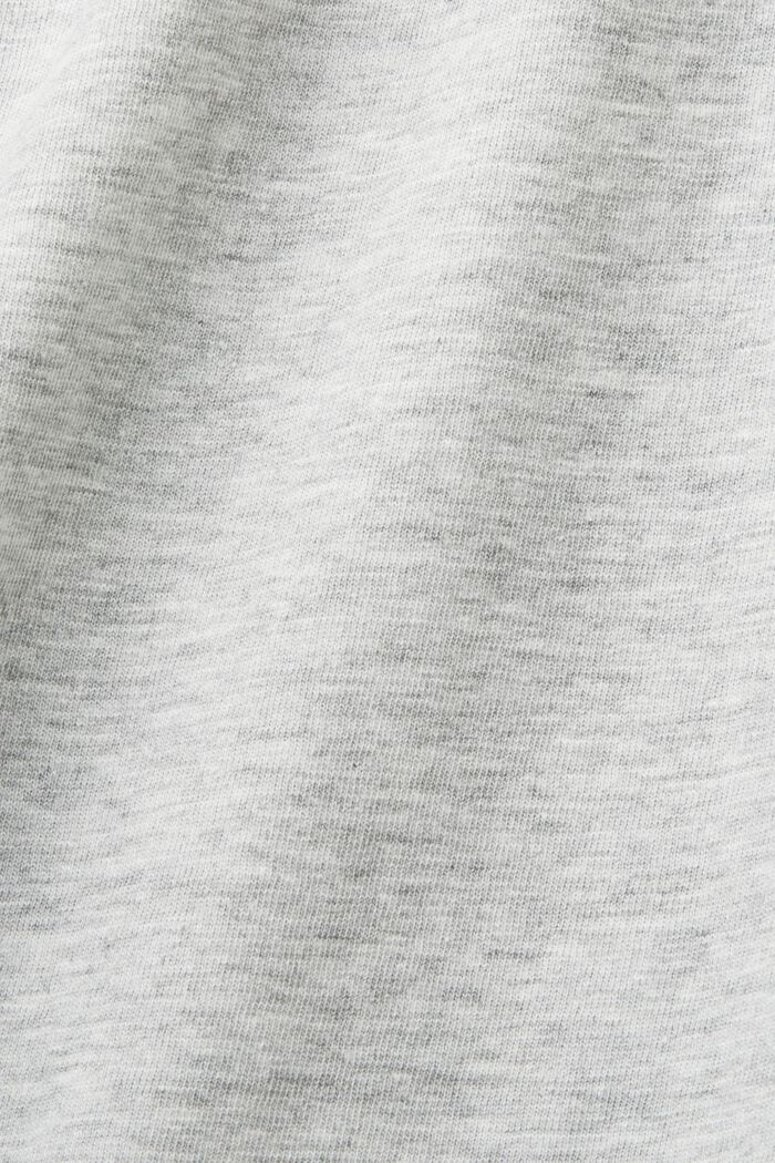 Débardeur en jersey à imprimé sur la poitrine, LIGHT GREY, detail image number 5