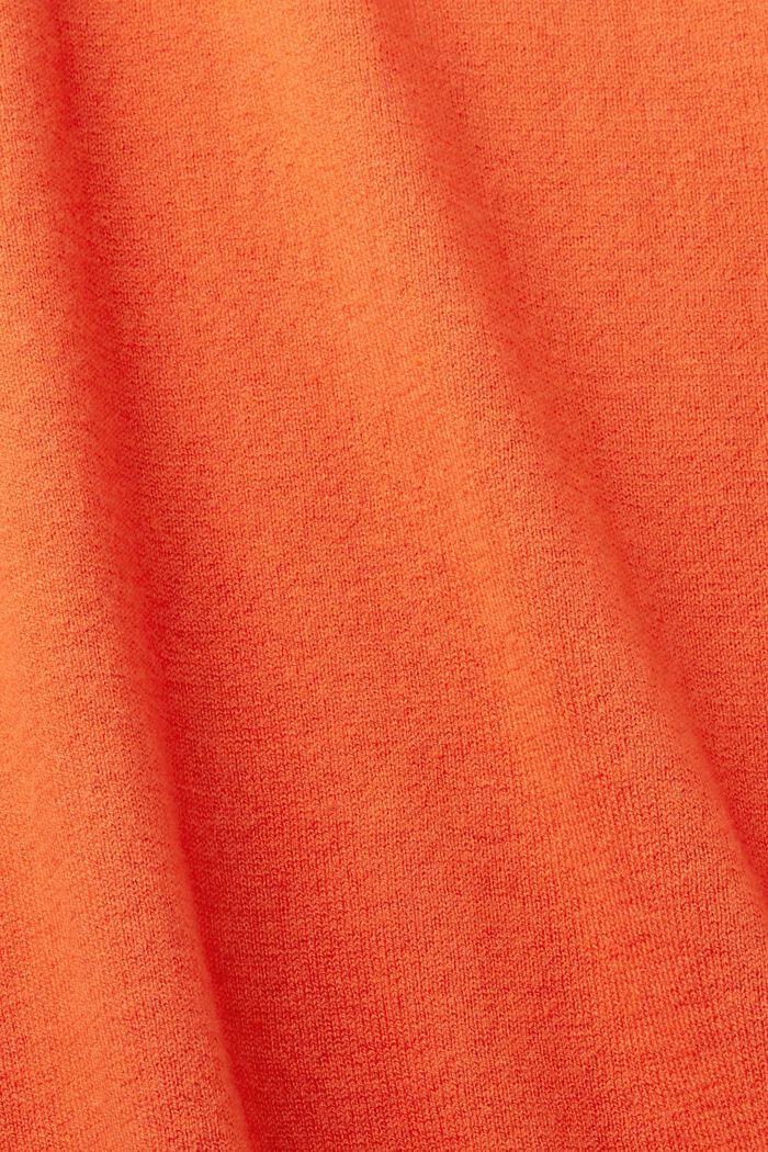 Pull-over au tissage raffiné, ORANGE RED, detail image number 5