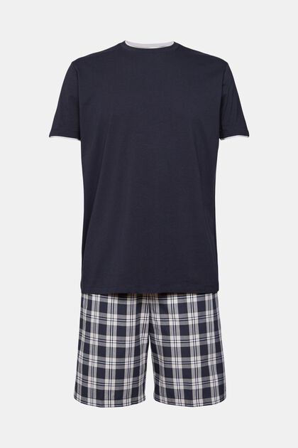 Pyjama à short à carreaux
