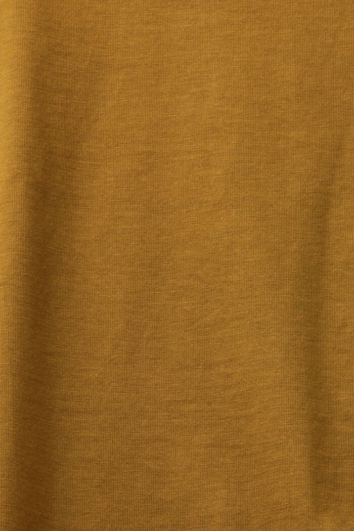 Kurzärmliges T-Shirt mit Rundhalsausschnitt, OLIVE, detail image number 4