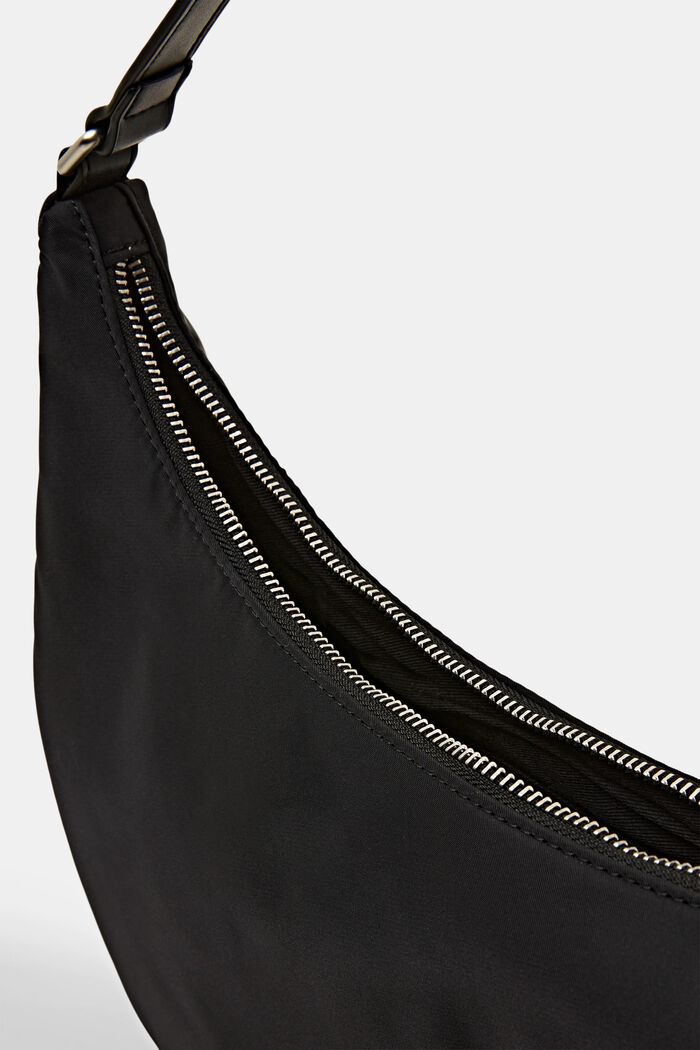 Sac porté épaule en nylon, BLACK, detail image number 5