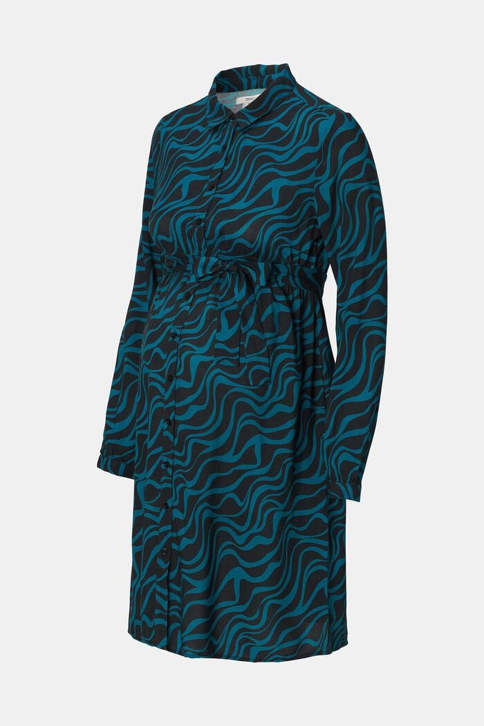 Robe-chemise à motif, BLUE CORAL, detail image number 6