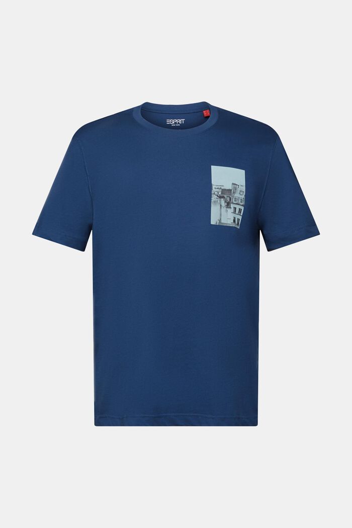 T-shirt à imprimé sur le dos et devant, GREY BLUE, detail image number 6