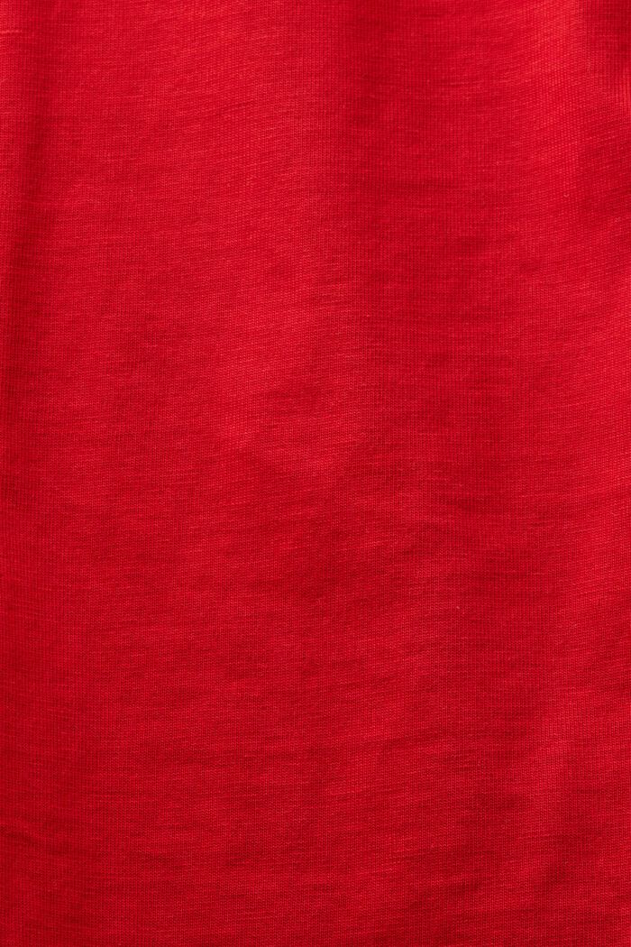 Logo-T-Shirt mit Rundhalsausschnitt, DARK RED, detail image number 4