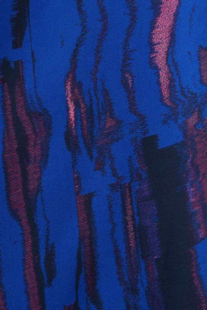 Crêpe-Chiffon-Minikleid mit Print, BRIGHT BLUE, detail image number 5
