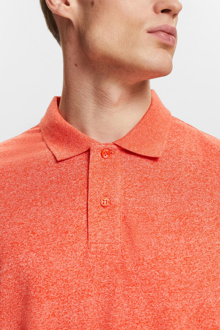 Polo chiné, BRIGHT ORANGE, detail image number 3