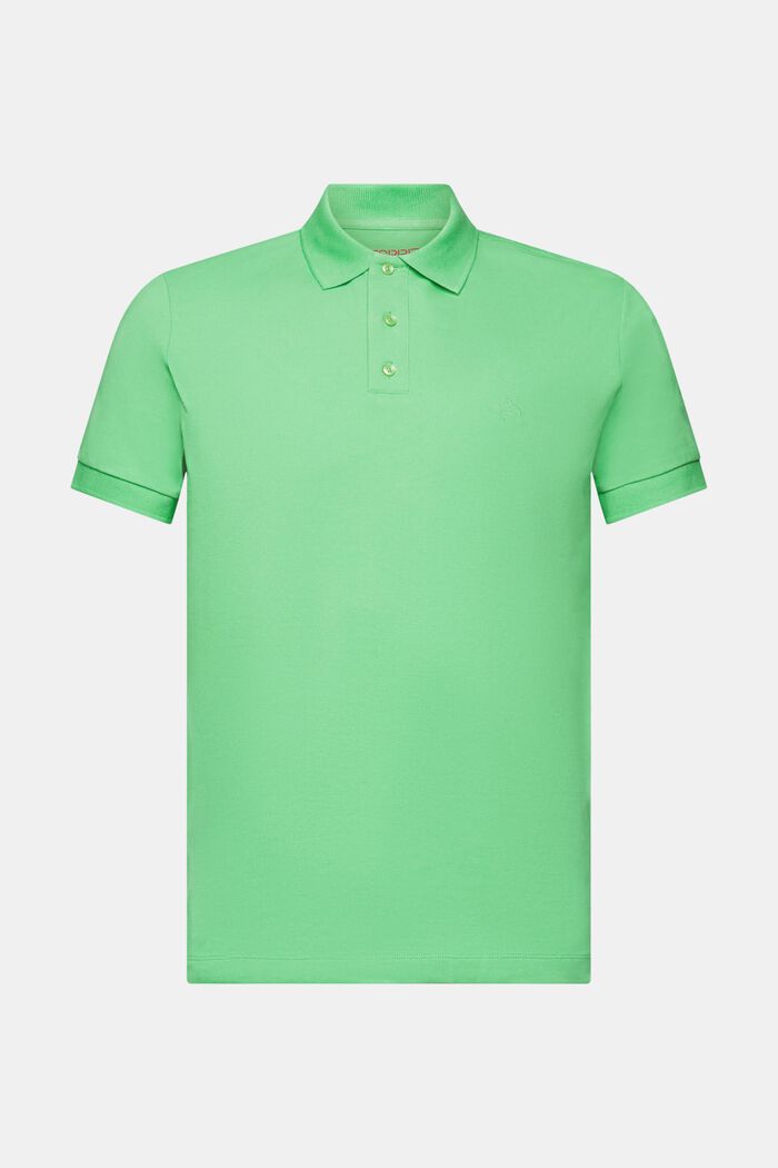 Charakteristisches Piqué-Poloshirt, GREEN, detail image number 6