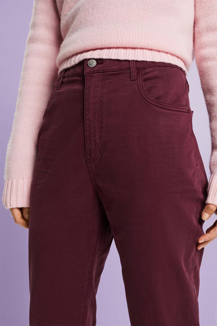 Pantalon Slim Fit en twill, BORDEAUX RED, detail image number 3