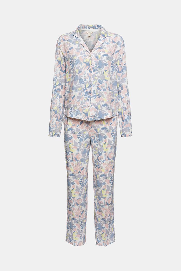 Pyjama orné d’un imprimé à fleurs, LENZING™ ECOVERO™