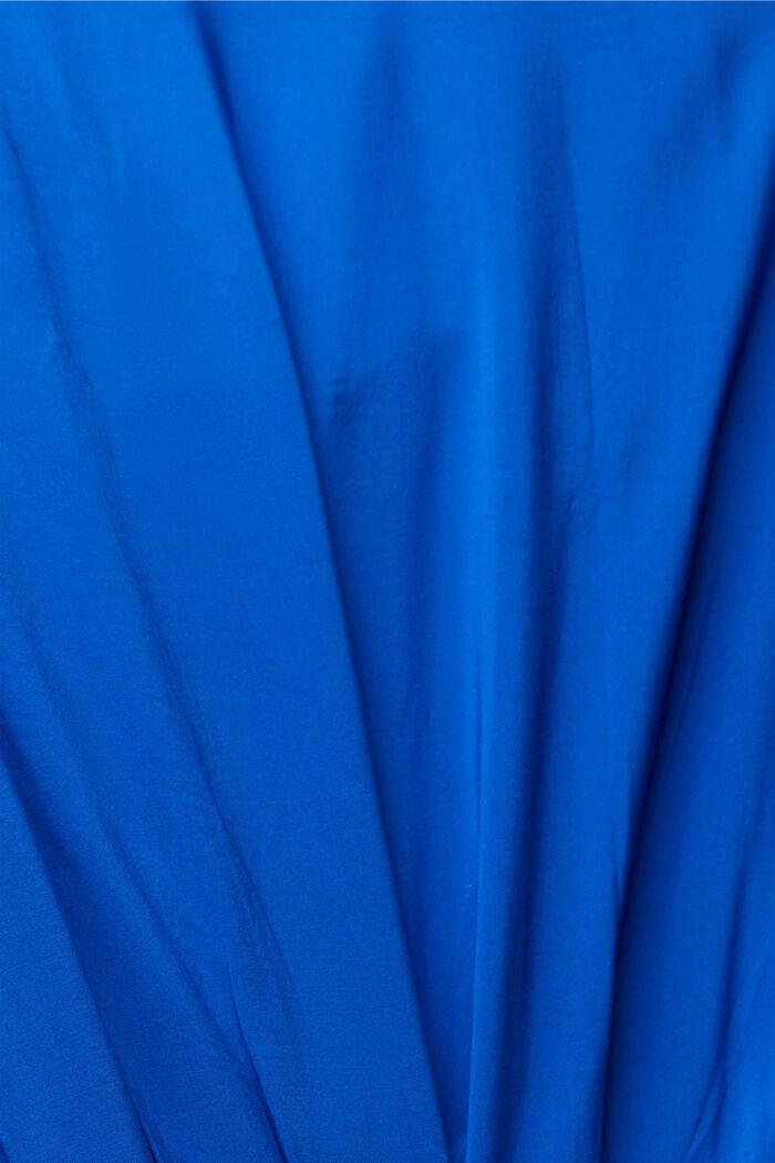 Kleid mit gesmokter Taille, LENZING™ ECOVERO™, BRIGHT BLUE, detail image number 6