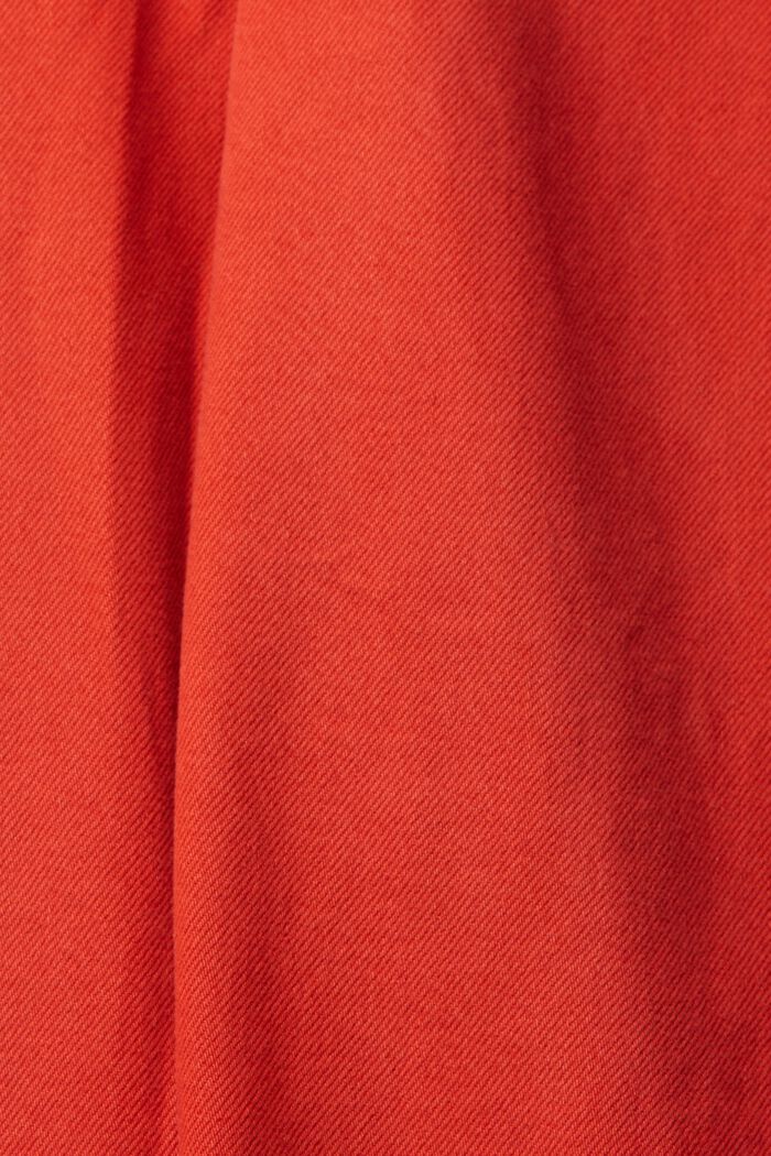 Pantalon en toile coupe Mom, ORANGE RED, detail image number 1