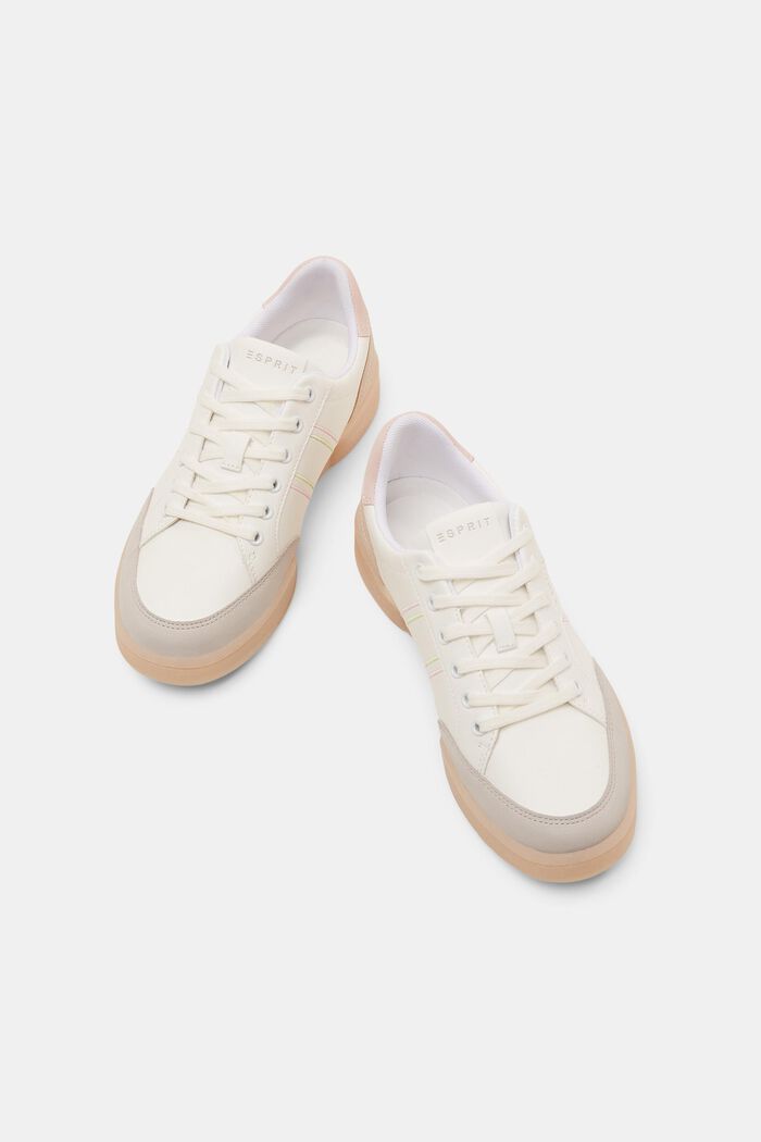 Sneakers en similicuir à semelle colorée, OFF WHITE, detail image number 5