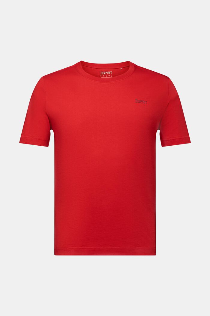 T-shirt en jersey de coton animé d’un logo, DARK RED, detail image number 6