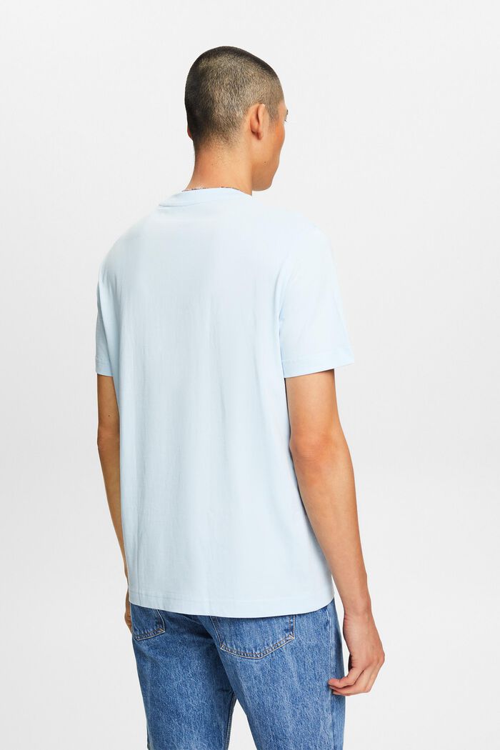 T-shirt en jersey de coton animé d’un logo, PASTEL BLUE, detail image number 2