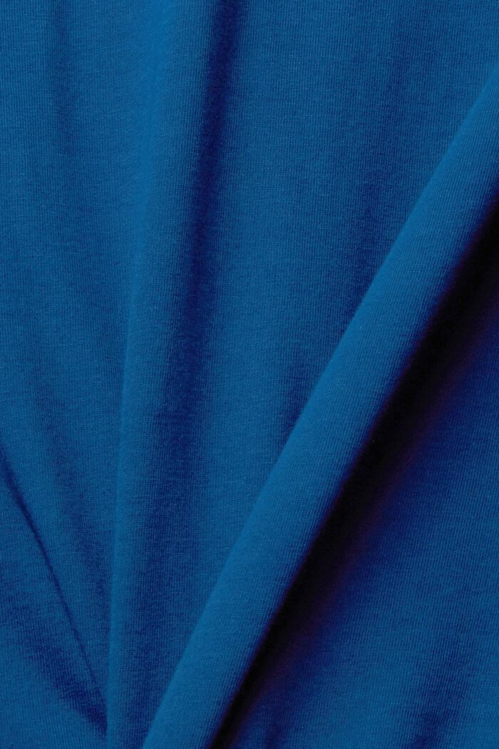 T-shirt à manches longues et col droit, PETROL BLUE, detail image number 1