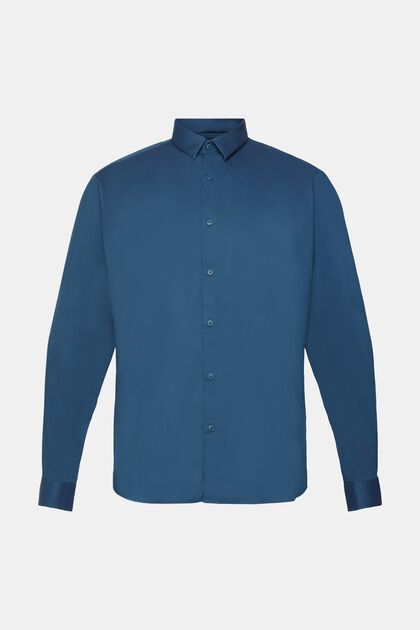 Chemise Slim Fit, PETROL BLUE, overview