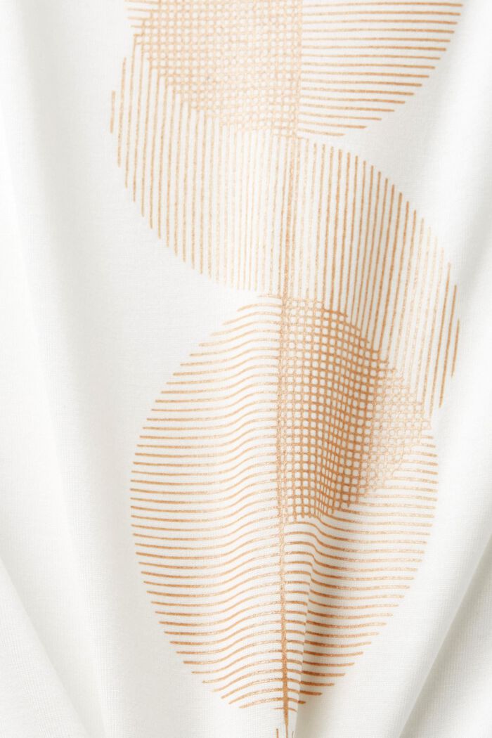 T-Shirt mit Print vorne, LENZING™ ECOVERO™, OFF WHITE, detail image number 5