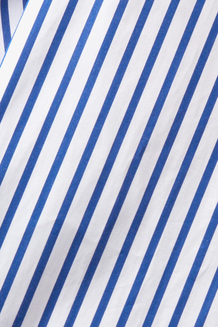 Gestreiftes Hemd aus Baumwoll-Popeline, BRIGHT BLUE, detail image number 7