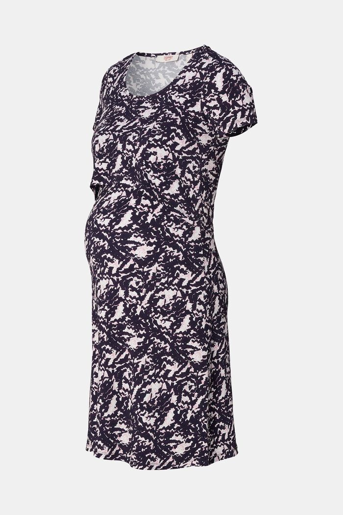 MATERNITY Stretch-Kleid mit Print, DARK NAVY, detail image number 5
