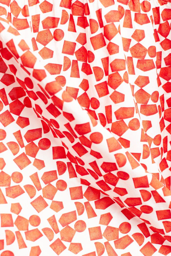 Bluse mit Muster, LENZING™ ECOVERO™, ORANGE RED, detail image number 1