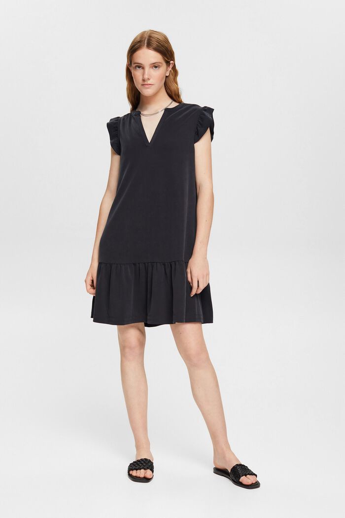 Jersey-Kleid mit TENCEL ™, BLACK, detail image number 0