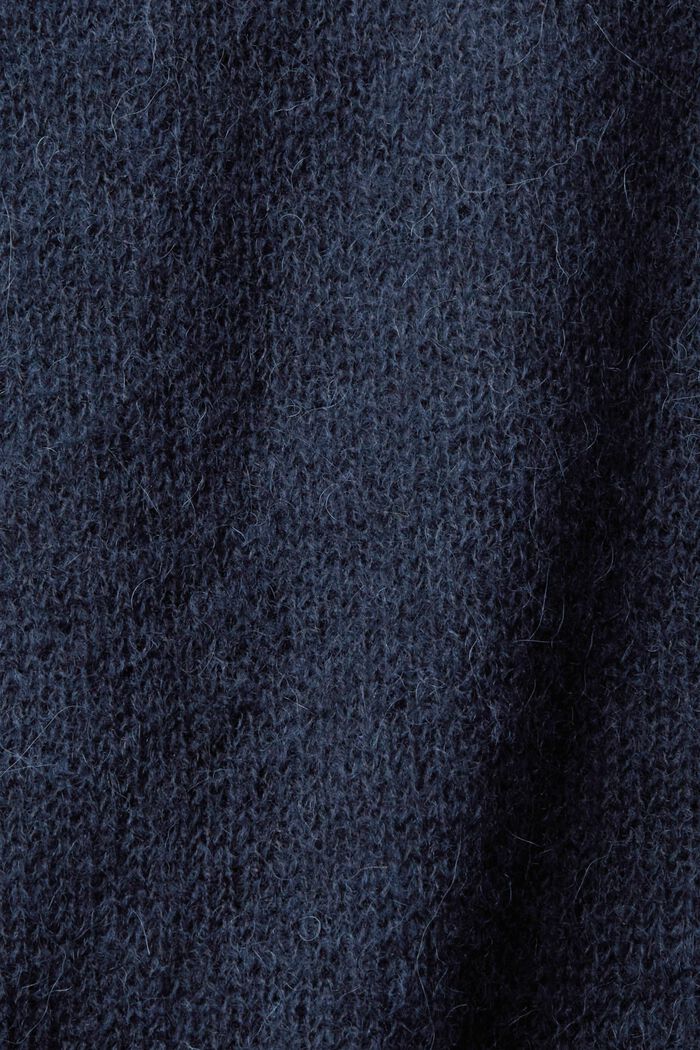 Kurzärmliger Pullover mit Streifen, NAVY, detail image number 6