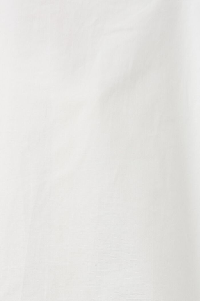 Chemise à manches courtes en popeline de coton, OFF WHITE, detail image number 7