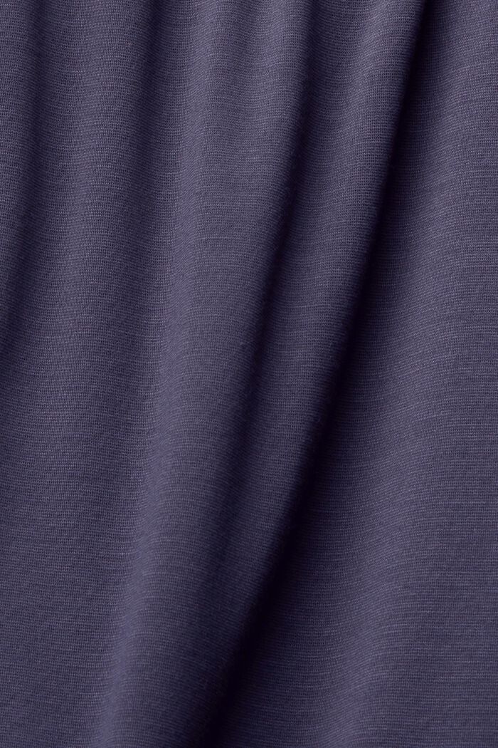 Robe en jersey façon chemise, LENZING™ ECOVERO™, DARK BLUE, detail image number 5