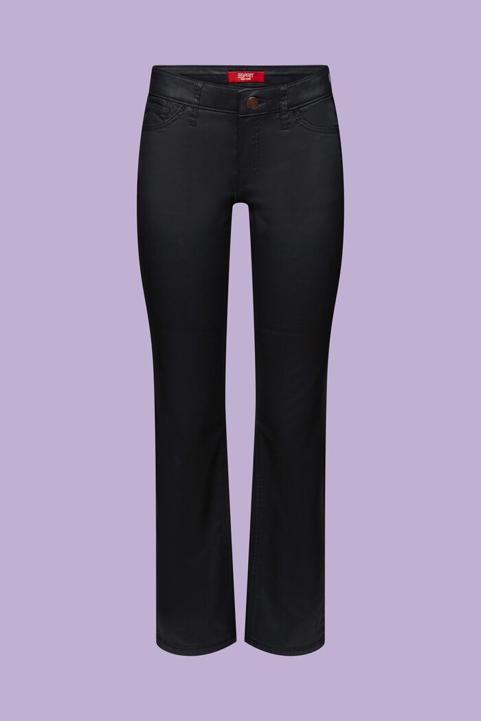 Pantalon enduit, BLACK, detail image number 6