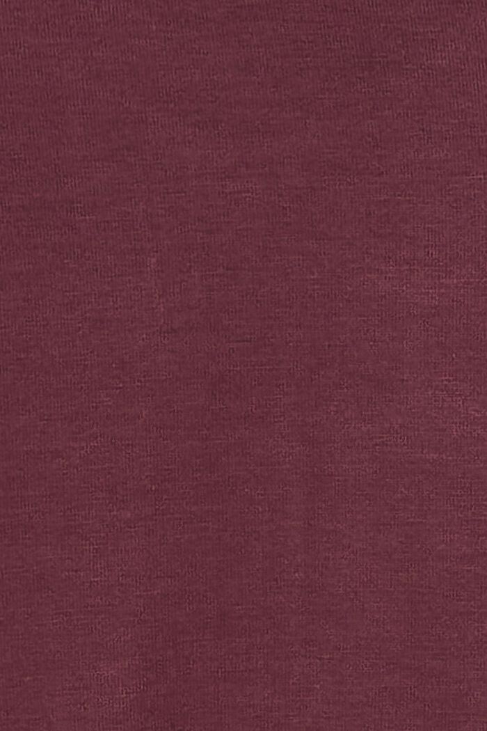 Langärmelige Jersey-Bluse, LENZING™ ECOVERO™, PLUM BROWN, detail image number 1